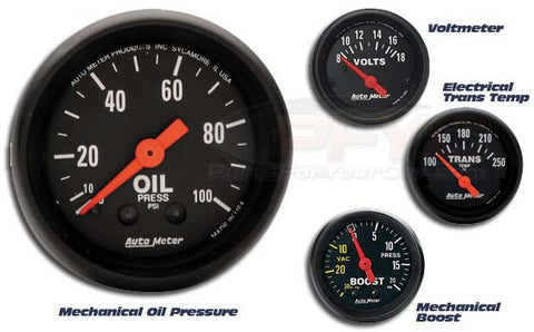 Z-Series; Pedestal Mount Tachometer; For Diesel Vehicles (Includes Probe) [Universal]