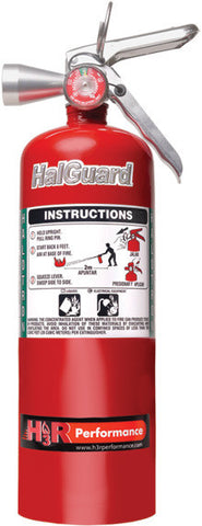 H3R 5 lb to 15 lb Red, Black or Chrome Clean Agent or Dry Chemical Fire Extinguisher