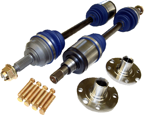 HONDA Civic EK with EKK1 mounts (non-ABS hub) K-Series 600HP Level 3.9 Axle/Hub Kit