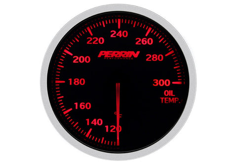 Gauge Oil Temp 60mm, Black Face, 120-300F