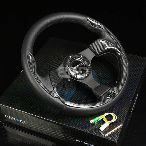 320mm Sport Steering Wheel w/ Carbon Look