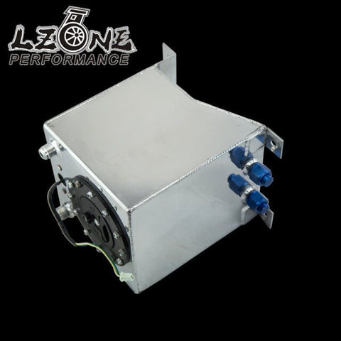 10L Aluminium Fuel Surge tank mirror polish Fuel cell with foam inside/sensor JR-TK38