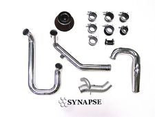 Mitsu Evo 8-9 IC Pipe Kit in Pol. Alu with Sil/Blk SB for OEM Battery