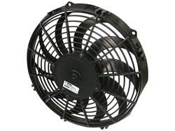 Fan, Spal, Electric, Single, 10.00 in. Diameter, 802 cfm, 12 V, Puller, Black Plastic Shroud, Each