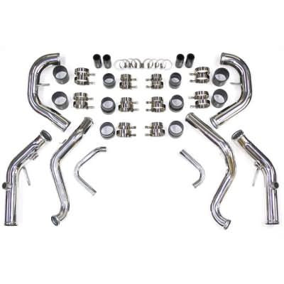 Nissan GTR R35 IC Piping Kit in Polished Aluminum