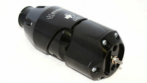 Universal Synchronic BOV Black/Black with SS Weld-on Flange, 1.25" Recirculation Fitting, & Boost Connect Kit