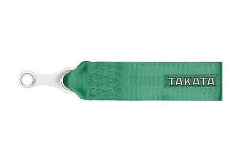 Green - Tow Strap with bolt-on 7/16 hardware - TAKATA Tow Strap