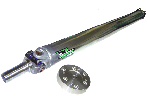 TOYOTA 93-98 Supra Turbo with TH400 or Powerglide Transmission Conversion 1-Piece Pro-Series Chromoly Driveshaft with Aluminum Conversion Plate