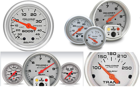 Diesel Gauge Kit; Ultra-Lite Series; Single Pillar; Trans Temp [Gmc Sierra 3500(2001-2006), Gmc Sierra 2500 Hd(2001-2006), Chevrolet Silverado 3500(2001-2006), Chevrolet Silverado 2500 Hd(2001-2006)]