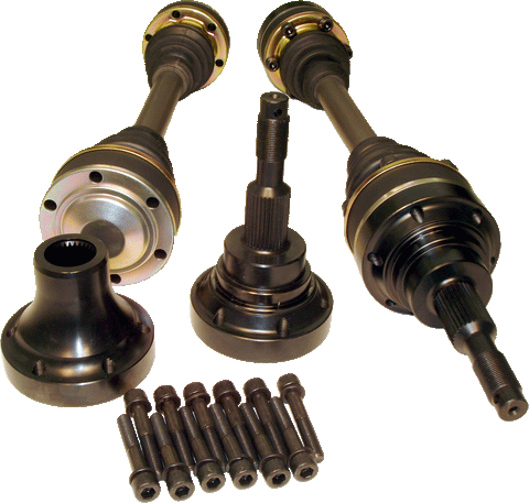 DODGE 1996-2000 Viper (with Stock Differential) 1200HP Level 5 Direct Bolt-In Axles with Diff Stubs