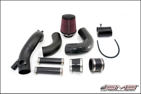 AMS EVO X Black Cold Air intake pipe Complete kit with breather bungs